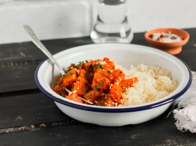 Tajine met pompoen en chermoula