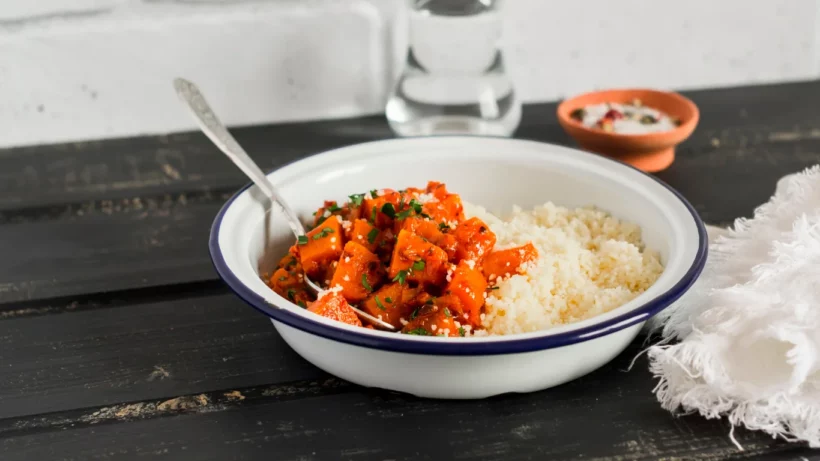 Tajine met pompoen en chermoula