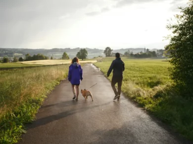 De hond uitlaten op Hemelvaartdag