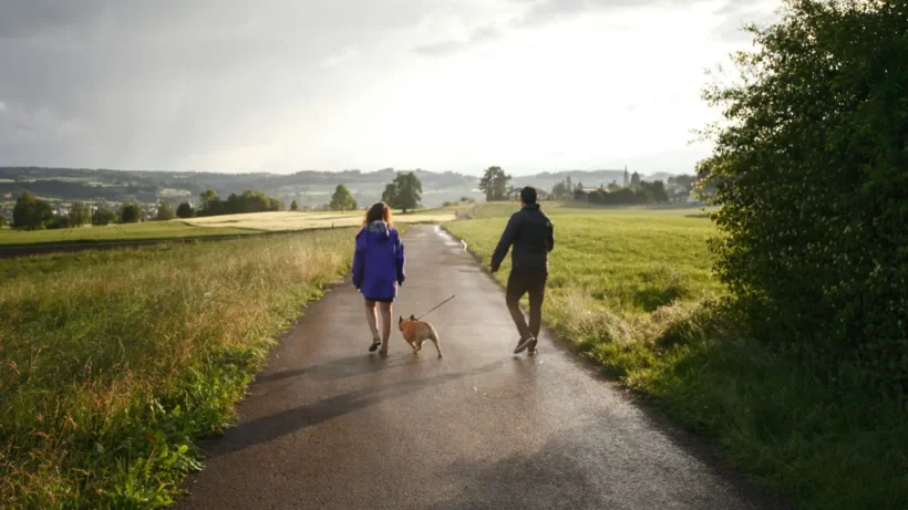 De hond uitlaten op Hemelvaartdag