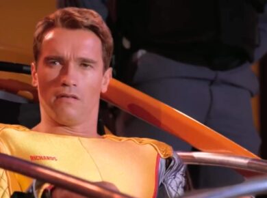 Arnold Schwarzenegger is The Running Man